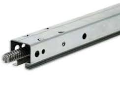 Threaded steel rod used in screw-drive garage door openers