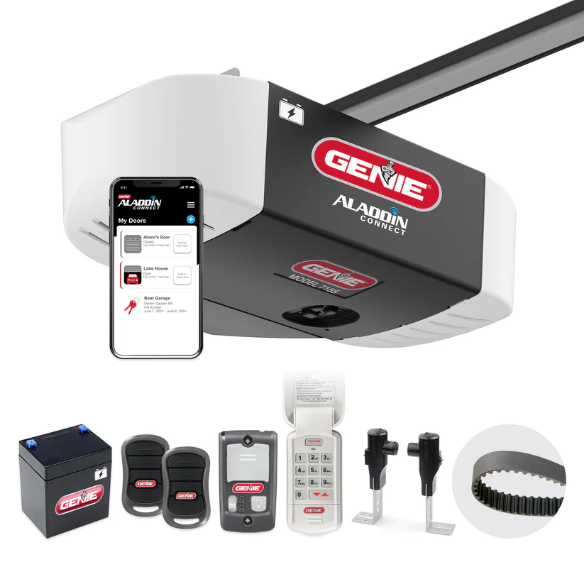 Genie garage door opener with accessories kit